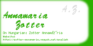 annamaria zotter business card